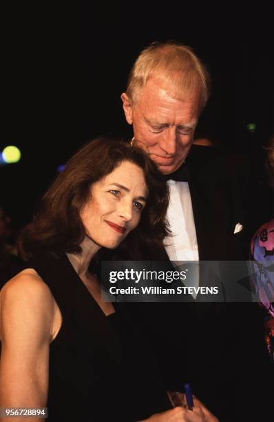 Charlotte Rampling et Max Von Sydow au Festival de la Baule le 2 octobre 1994, France.