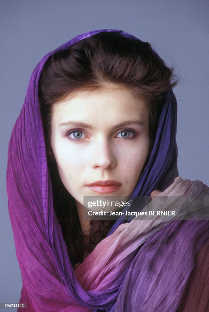 L'actrice française Fanny Bastien à Paris le 11 juin 1984, France. News