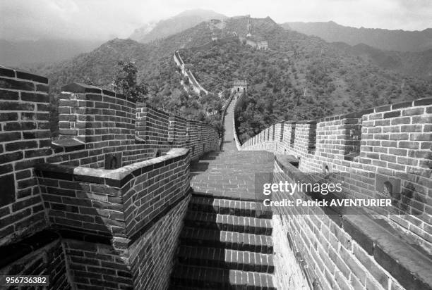 La grande muraille de Chine en juin 1987, Chine.