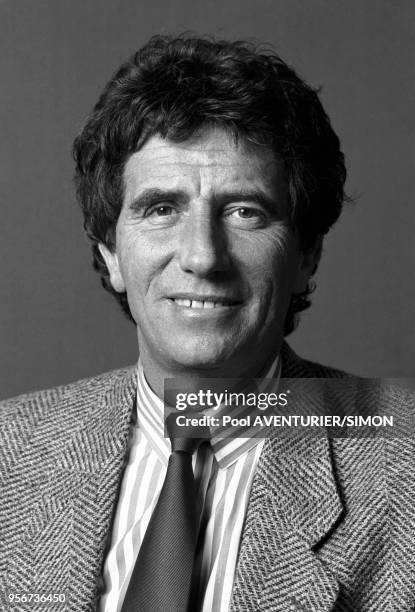 Jack Lang lors du congrès du parti socialiste à Lille le 5 avril 1987, France.