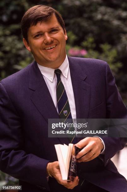 Eric Peugeot, fils du président de la célèbre marque automobile, le 10 mai 1989 à Paris, France.
