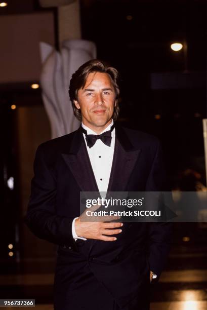 Don Johnson lors des Trophées de la Musique à Monte Carlo le 9 mai 1990, Monaco.