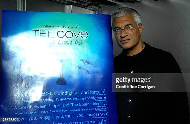 Director Louie Psihoyos attends a screening of "The Cove" at Tribeca Cinemas on January 9, 2010 in New York City.