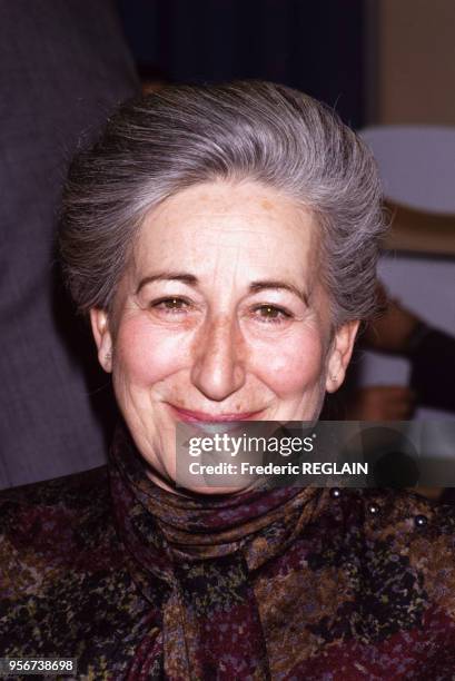 Gilberte Beaux, femme d'affaires française, à Paris le 10 février 1988, France.