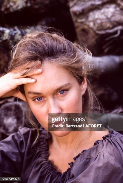 Actrice Marianne Basler en janvier 1989 en France.