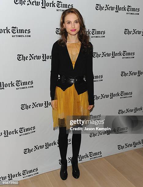 Actress Natalie Portman attends the 9th Annual New York Times Arts & Leisure Weekend at The Times Center on January 9, 2010 in New York City.