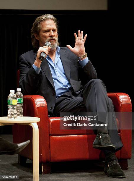 Actor Jeff Bridges attends a screening of "Last Picture Show" at the Walter Reade Theater on January 9, 2010 in New York City.