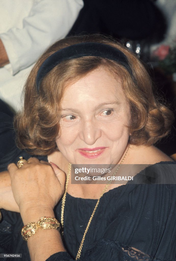 Marie Bell lors d'une soirée