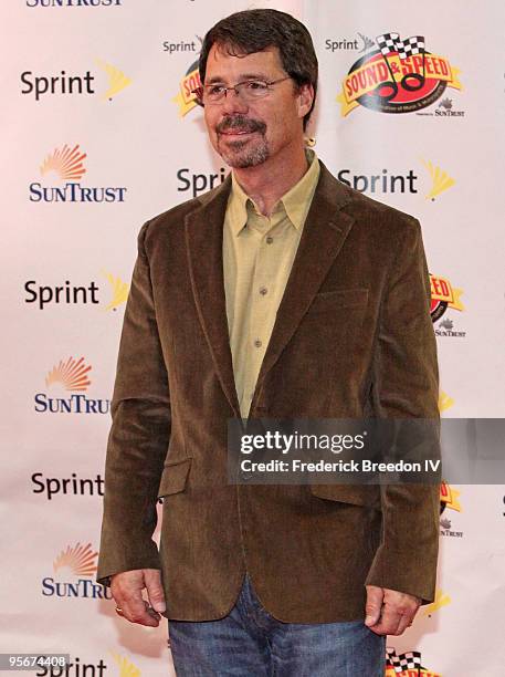 Former NASCAR driver Ernie Irvan attends the Sprint Sound & Speed fan festival at the Nashville Municipal Auditorium on January 9, 2010 in Nashville,...