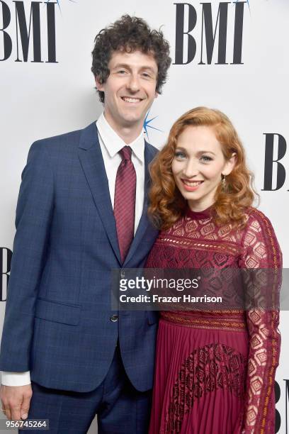 Jack Dishel and Regina Spektor attend the 34th Annual BMI Film, TV & Visual Media Awards attends at Regent Beverly Wilshire Hotel on May 9, 2018 in...
