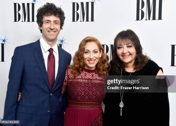 Jack Dishel, Regina Spektor, and BMI Vice President, Creative - Film, TV & Visual Media Doreen Ringer-Ross attend the 34th Annual BMI Film, TV &...