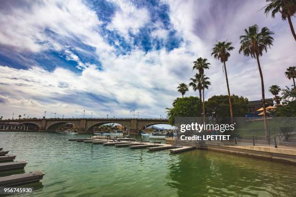 lake havasu - london bridge arizona stockfoto's en -beelden