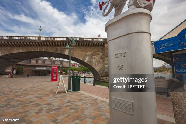 lake havasu - london bridge arizona stockfoto's en -beelden