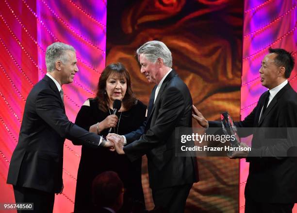 Alan Silvestri accepts award from BMI Vice President, Creative - Film, TV & Visual Media Doreen Ringer Ross, Executive Vice President of Creative &...