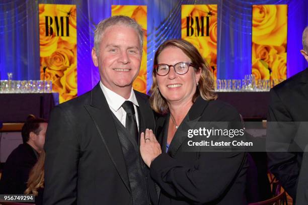 Blake Neely and BMI Executive Vice President of Distribution, Publisher Relations & Administration Services Alison Smith attend the 34th Annual BMI...