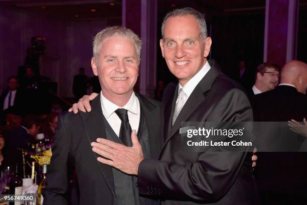 Blake Neely and BMI President & CEO Mike O'Neill attend the 34th Annual BMI Film, TV & Visual Media Awards at Regent Beverly Wilshire Hotel on May 9,...