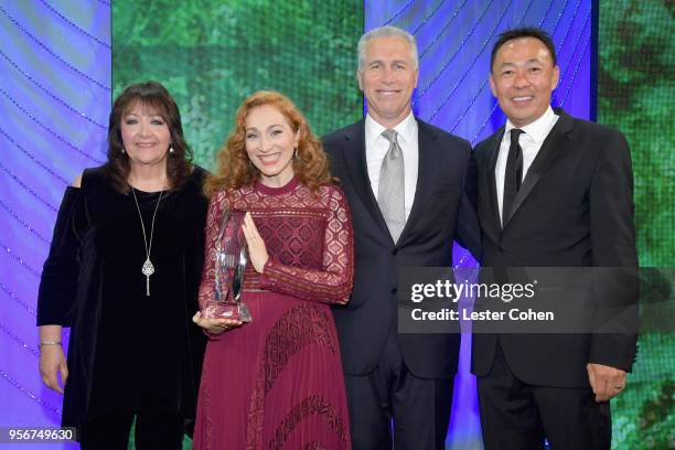 Regina Spektor accepts award from BMI Vice President, Creative - Film, TV & Visual Media Doreen Ringer Ross, Executive Vice President of Creative &...