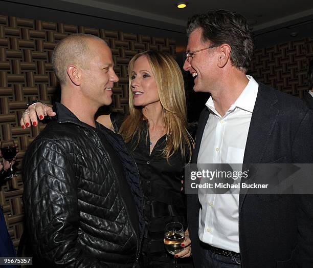 Writer Ryan Murphy, 20th Century Fox Television co-chair Dana Walden, and 20th Century Fox Television president Kevin Reilly attend the celebration...