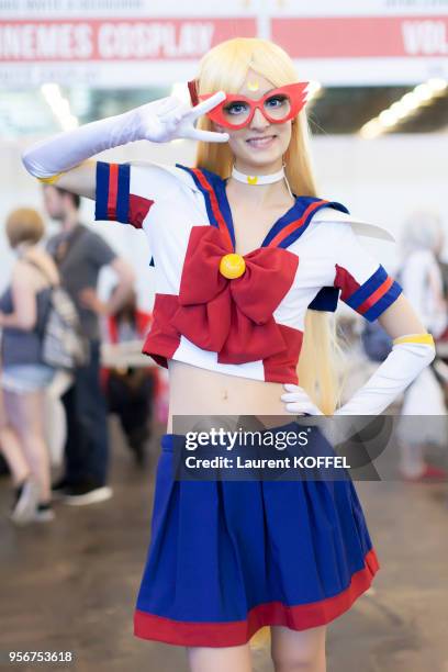 Cosplay during the 17th annual Japan Expo at Paris-Nord Villepinte Exhibition Center on July 7-10, 2016 in Villepinte, France.