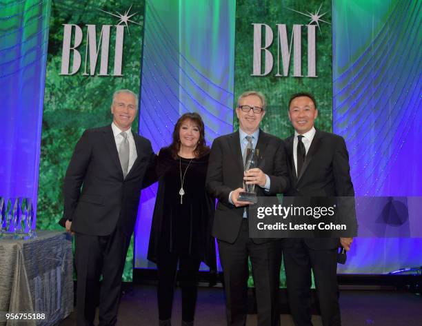 Rick Baitz accepts BMI Classic Contribution Award from BMI Vice President, Creative - Film, TV & Visual Media Doreen Ringer Ross, Executive Vice...