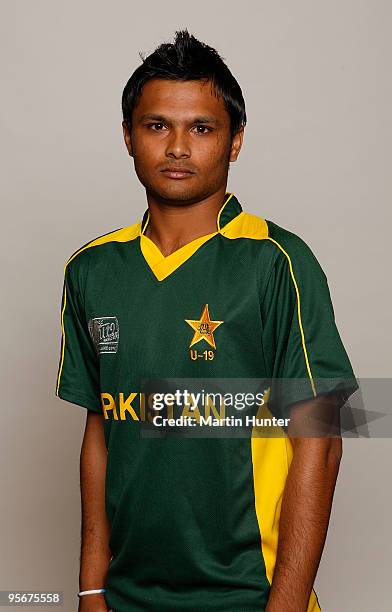 Pakistan Rameez Rambo Pakistan Headshots Icc U19 Cricket World Cup Photos and Premium High ...