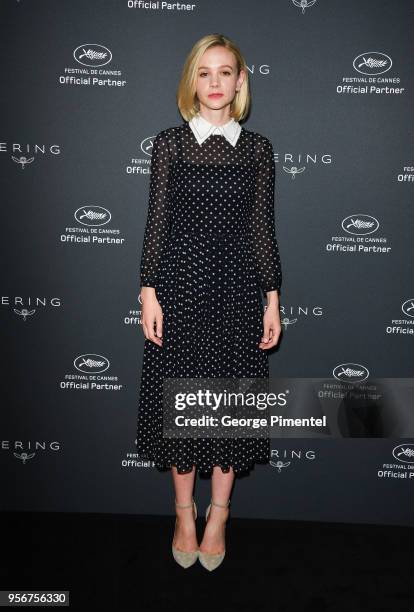 Carey Mulligan attends the Kering Women In Motion photocall during the 71st annual Cannes Film Festival at Majestic Hotel on May 10, 2018 in Cannes,...