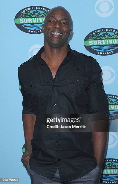 James Clement arrives at the CBS "Survivor" 10 Year Anniversary Party on January 9, 2010 in Los Angeles, California.
