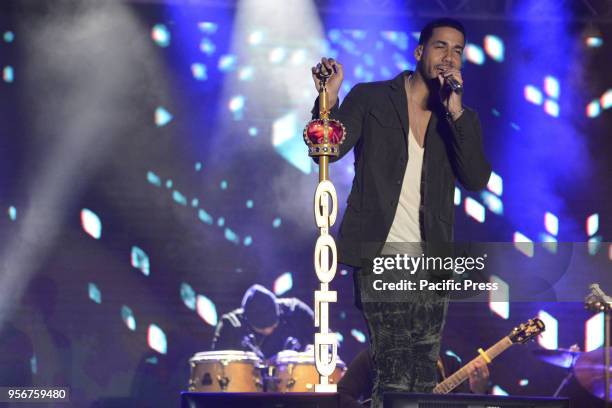 Romeo Santos performs live in concert for his "Golden European Tour" at 'Arenile di Bagnoli'.