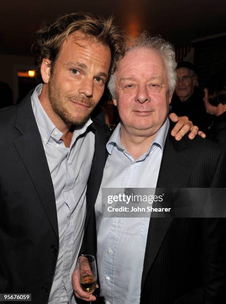 Actor Stephen Dorff and director Jim Sheridan attend the Dior Cocktails for Marion Cotillard and "Nine" event at Chateau Marmont on January 9, 2010...