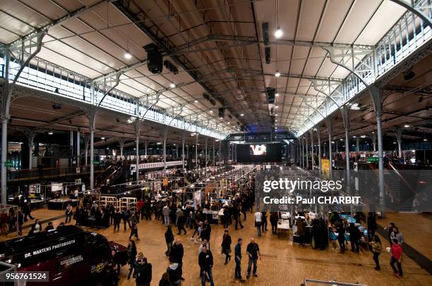 Mondial du Tatouage dans la Grande Halle de la Villette le 4 mars 2016.Paris, France.