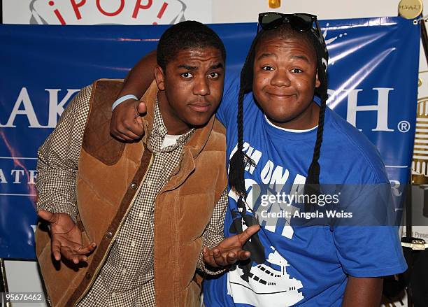 Chris and Kyle Massey of The Massey Boys attend the IPOP! Concert Series an Evening with Make-A-Wish Foundation and Starlight Children's Foundation...