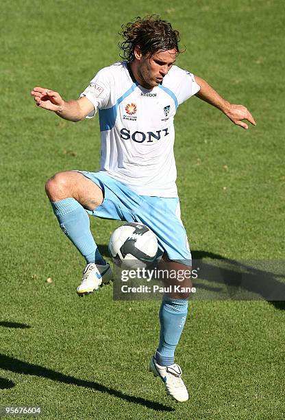 Karol Kisel of Sydney controls the ball during the round 22 A-League match between Perth Glory and Sydney FC at ME Bank Stadium on January 10, 2010...