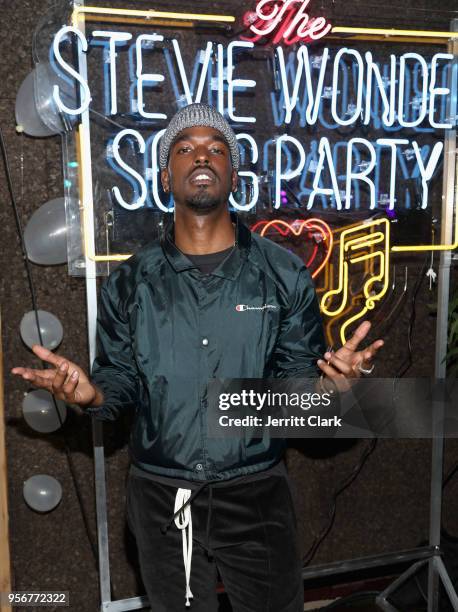 Luke James attends The Stevie Wonder Song Party at The Peppermint Club on May 9, 2018 in Los Angeles, California.