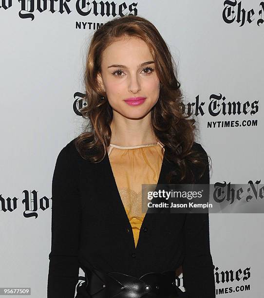 Actress Natalie Portman attends the 9th Annual New York Times Arts & Leisure Weekend at The Times Center on January 9, 2010 in New York City.