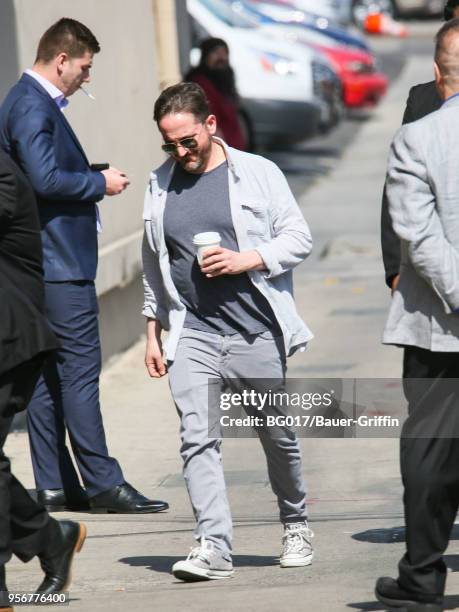 Ben Falcone is seen arriving at 'Jimmy Kimmel Live' on May 09, 2018 in Los Angeles, California.