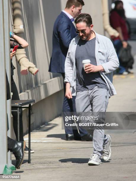 Ben Falcone is seen arriving at 'Jimmy Kimmel Live' on May 09, 2018 in Los Angeles, California.