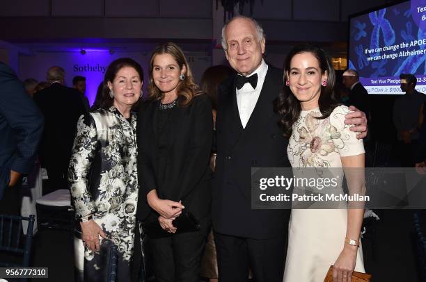 Jo Carole Lauder, Aerin Lauder, Ronald Lauder and Jane Lauder attend Alzheimer's Drug Discovery Foundation 12th Annual Connoisseur's Dinner at...