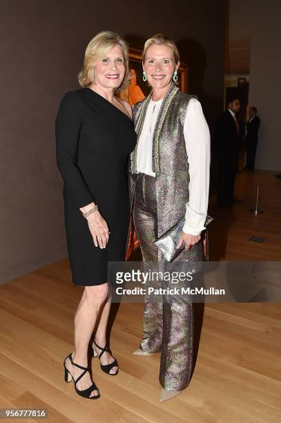 Susan Kind and Heidi McWilliams attend Alzheimer's Drug Discovery Foundation 12th Annual Connoisseur's Dinner at Sotheby's on May 3, 2018 in New York...