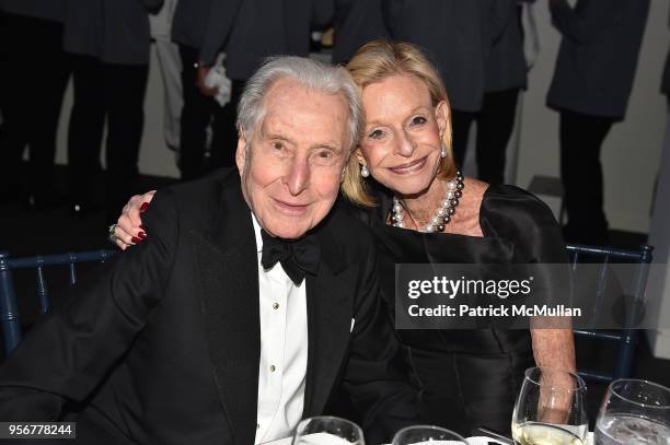Herbert Kasper and Linda Lindenbaum attend Alzheimer's Drug Discovery Foundation 12th Annual Connoisseur's Dinner at Sotheby's on May 3, 2018 in New...