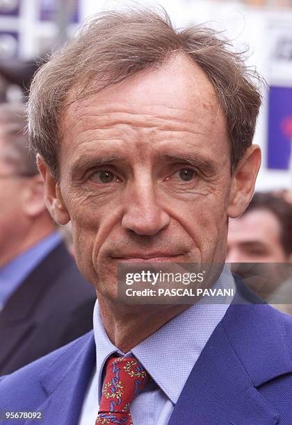 Photo de Jean-Claude Killy, prise le 12 juillet 1998, à Dublin AFP PHOTO.