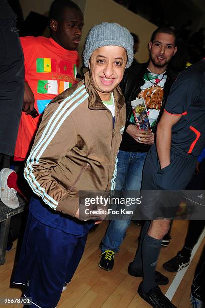 Comedian Booder attends the "Foot du Coeur" Auction Football Match in benefit of "Mecenat Chirurgie Cardiaque" association at the Stade Pierre de...