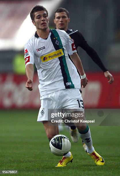 Roman Neustaedter of Moenchengladbach runs with the ball during the Wintercup final match between Fortuna Duesseldorf and Borussia Moenchengladbach...