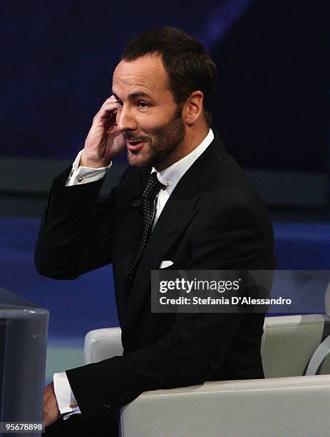 Designer and Director Tom Ford attends 'Che Tempo Che Fa' Italian Tv Show on January 10, 2010 in Milan, Italy.