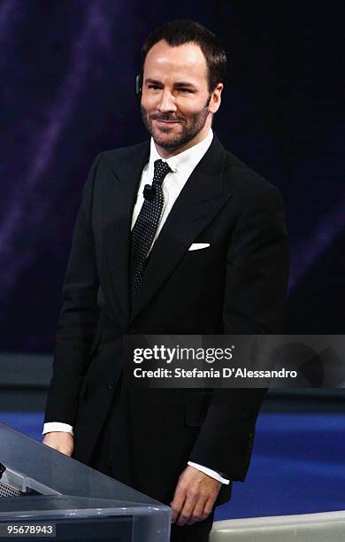 Designer and Director Tom Ford attends 'Che Tempo Che Fa' Italian Tv Show on January 10, 2010 in Milan, Italy.