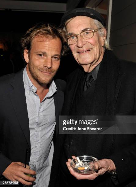 Actors Stephen Dorff and Martin Landau attend the Dior Cocktails for Marion Cotillard and "Nine" event at Chateau Marmont on January 9, 2010 in Los...