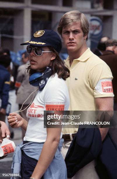 Caroline de Monaco lors du Grand Prix de Formule1 en juin 1977 à Monaco.