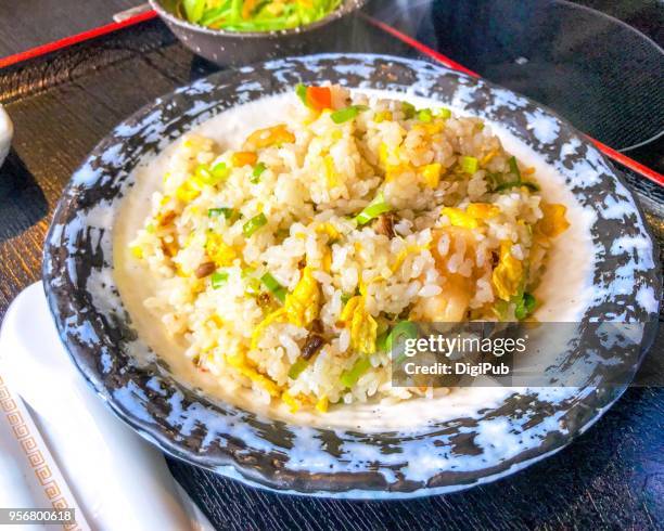 shrimp fried rice lunch meal - チャーハン ストックフォトと画像