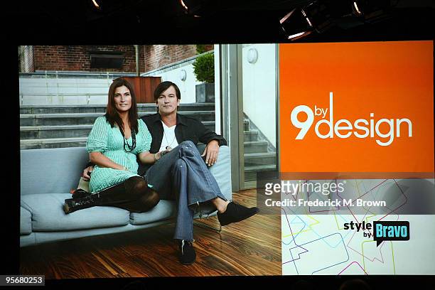 General view onstage for Bravo's television show '9 By Design' during the NBC Universal 2010 Winter TCA Tour day 2 at the Langham Hotel on January...