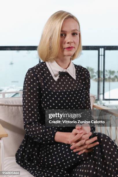 Actress Carey Mulligan attends Kering Talks Women In Motion at Majestic Barriere on May 10, 2018 in Cannes, France