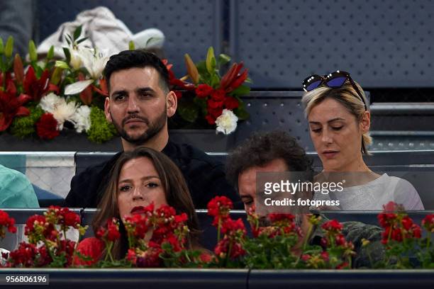 Fran Perea and Luz Valdenebro attend day five of the Mutua Madrid Open tennis tournament at the Caja Magica on May 9, 2018 in Madrid, Spain.
